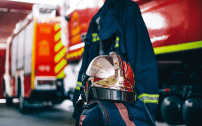 Firefighter suits and masks